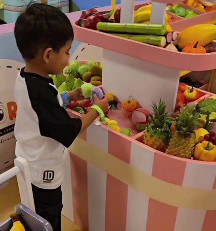 Wooray's beautifully styled interior, set up for a family game corner